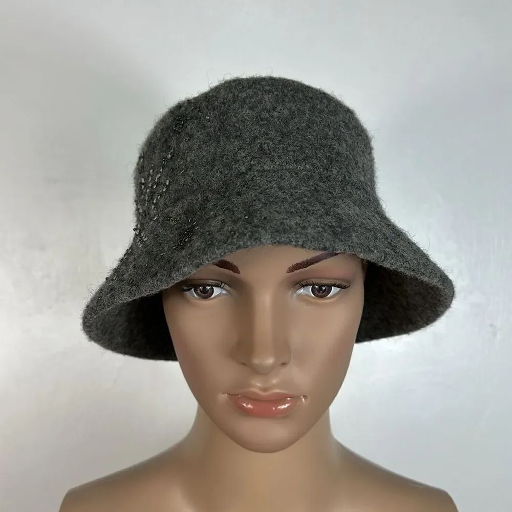 Croft & Barrow Wool Blend Bucket Hat With Sequins